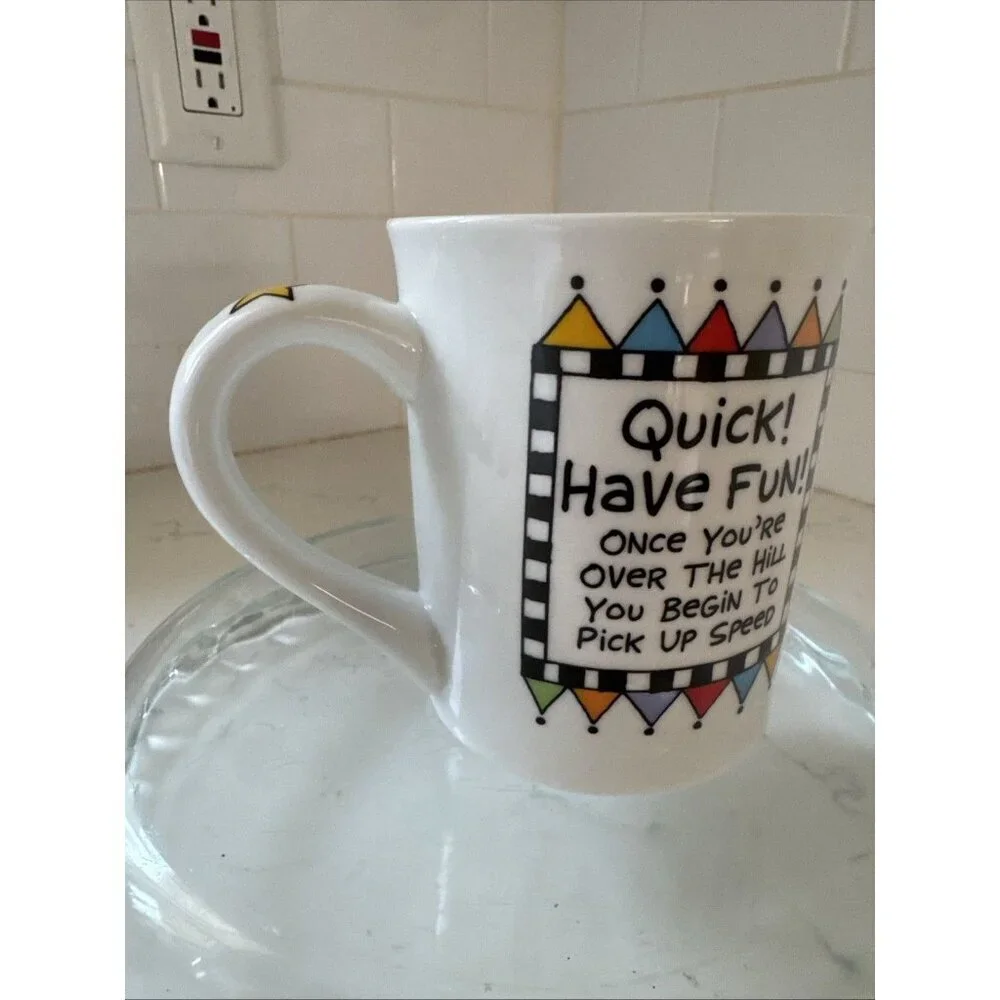 Thrilled to be 30 Something Years Old Coffee Mug by Lorrie Veasey